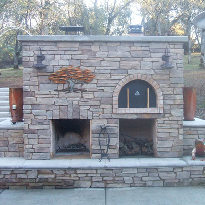 Backyard Fireplace