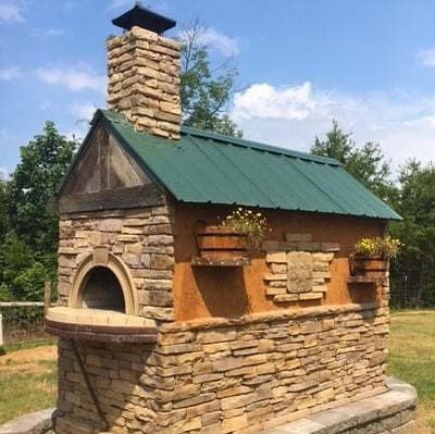 Building Brick Oven