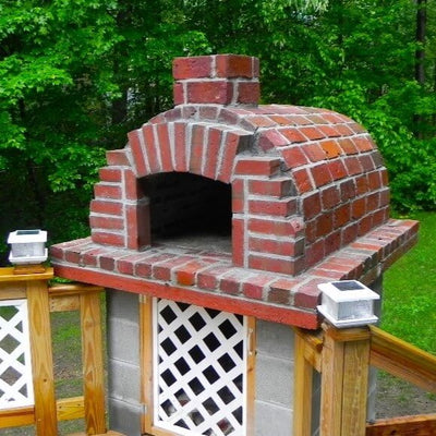 Corner Oven - How to Build a Red Brick Oven on Your Patio's Corner