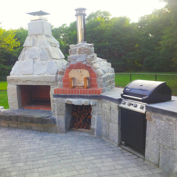 Wood Burning Patio Fireplace