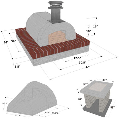 Cortile Barile - Refractory Cement Pizza Oven Forms